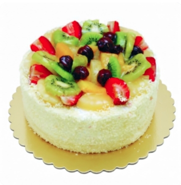4 ile 6 kişilik karışık mevsim meyveli yaş pasta